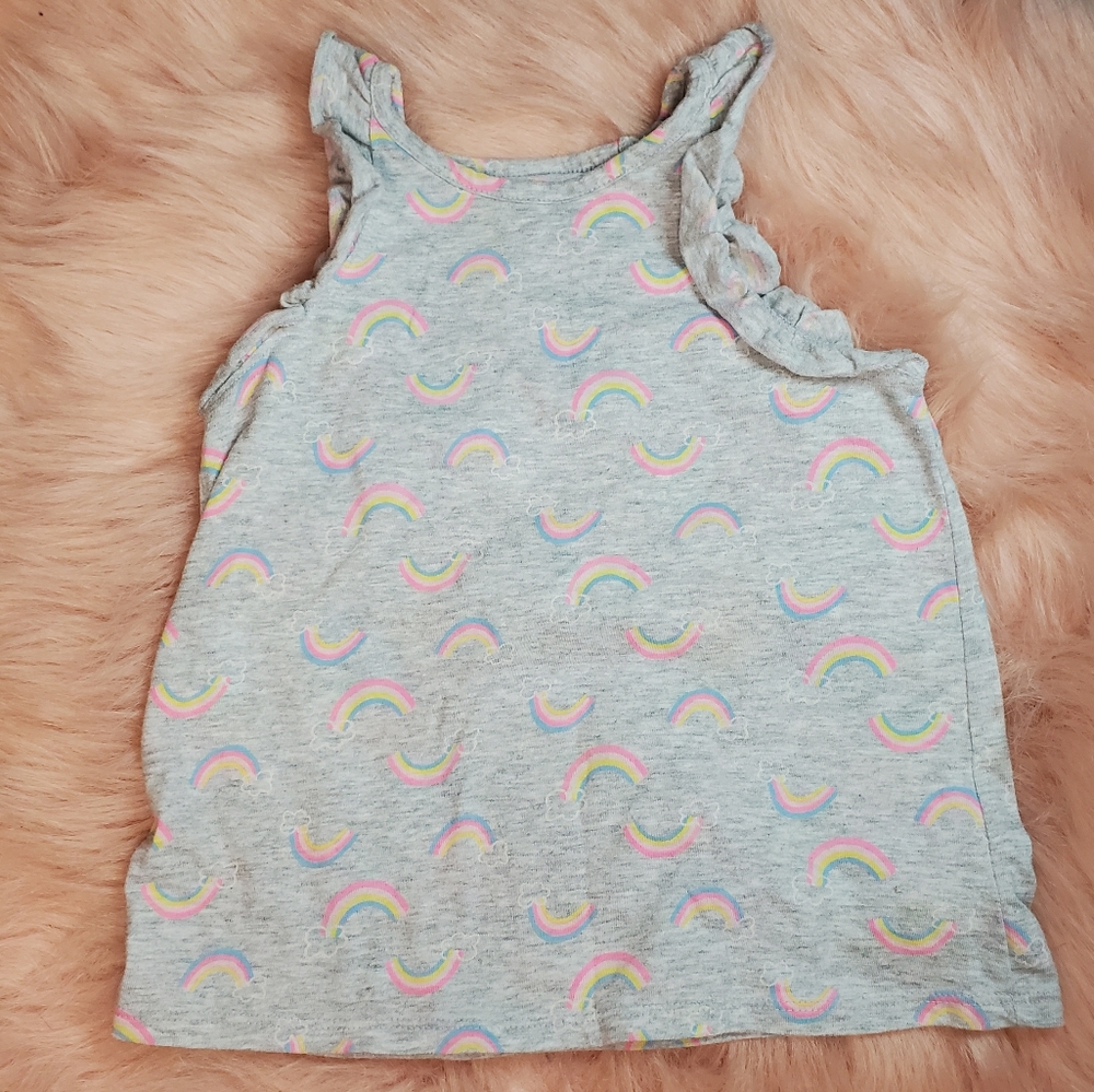 💎2/$10 Jumping Beans Rainbow Cloud Ruffle Tank